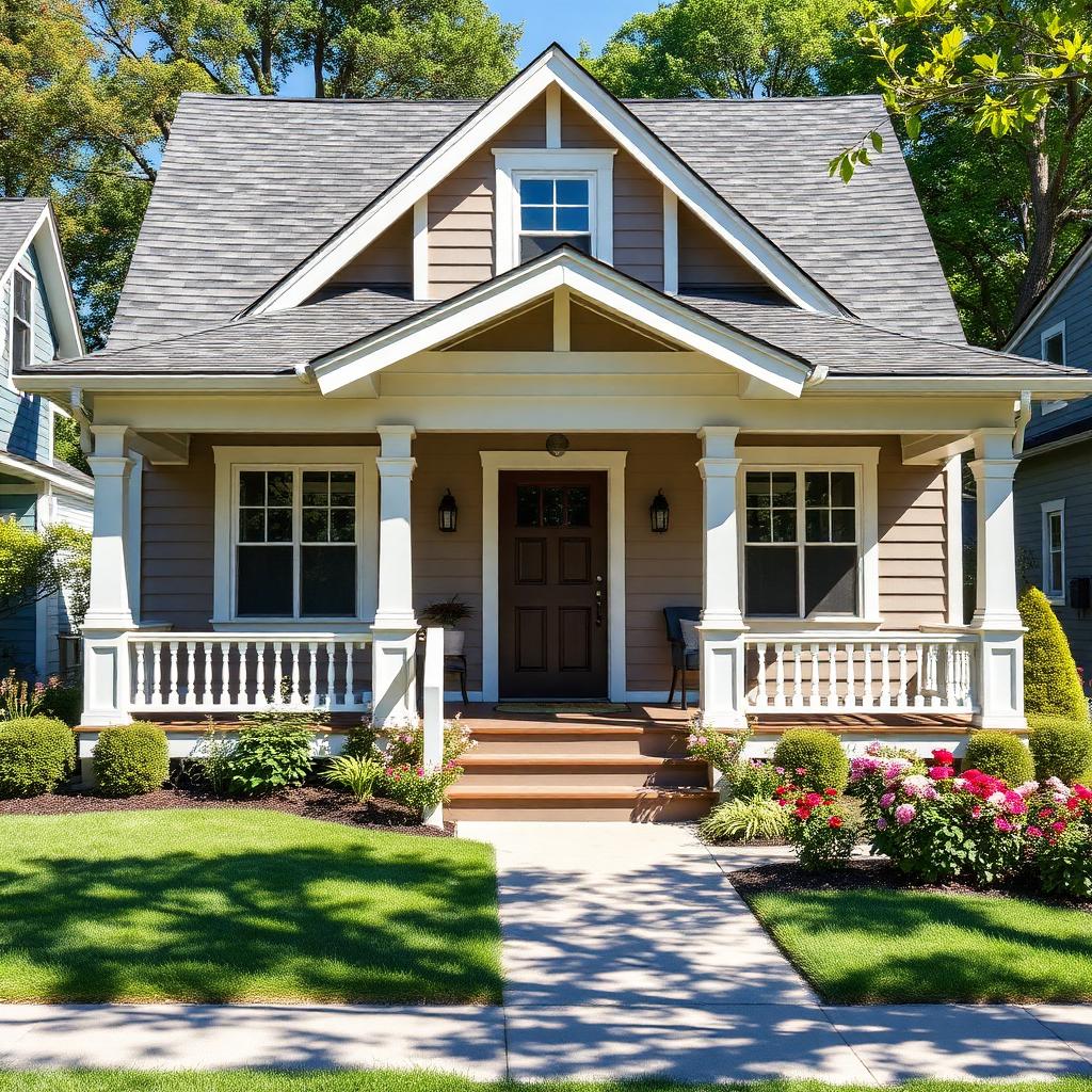 Charming welcoming local residential home with a front porch